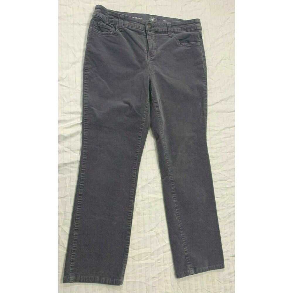 ST JOHNS BAY CORDUROY WOMENS STRAIGHT LEG  CAPRIS PANTS SIZE 10P